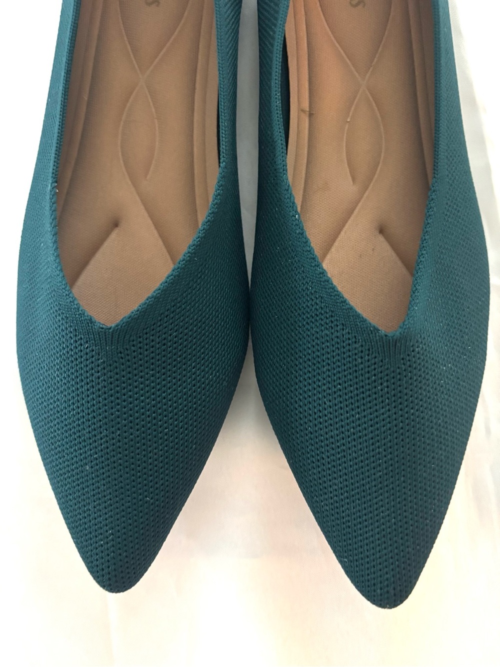 NWOT Semwiss Teal Pointed Toe Ballet Flats SZ 8.5 - Picture 9 of 14
